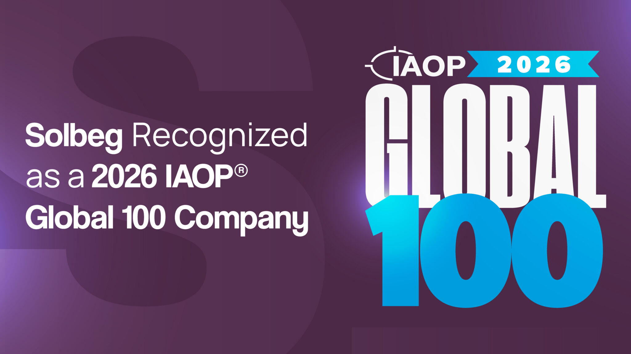 Solbeg recognized as a 2026 IAOP® Global 100 Company